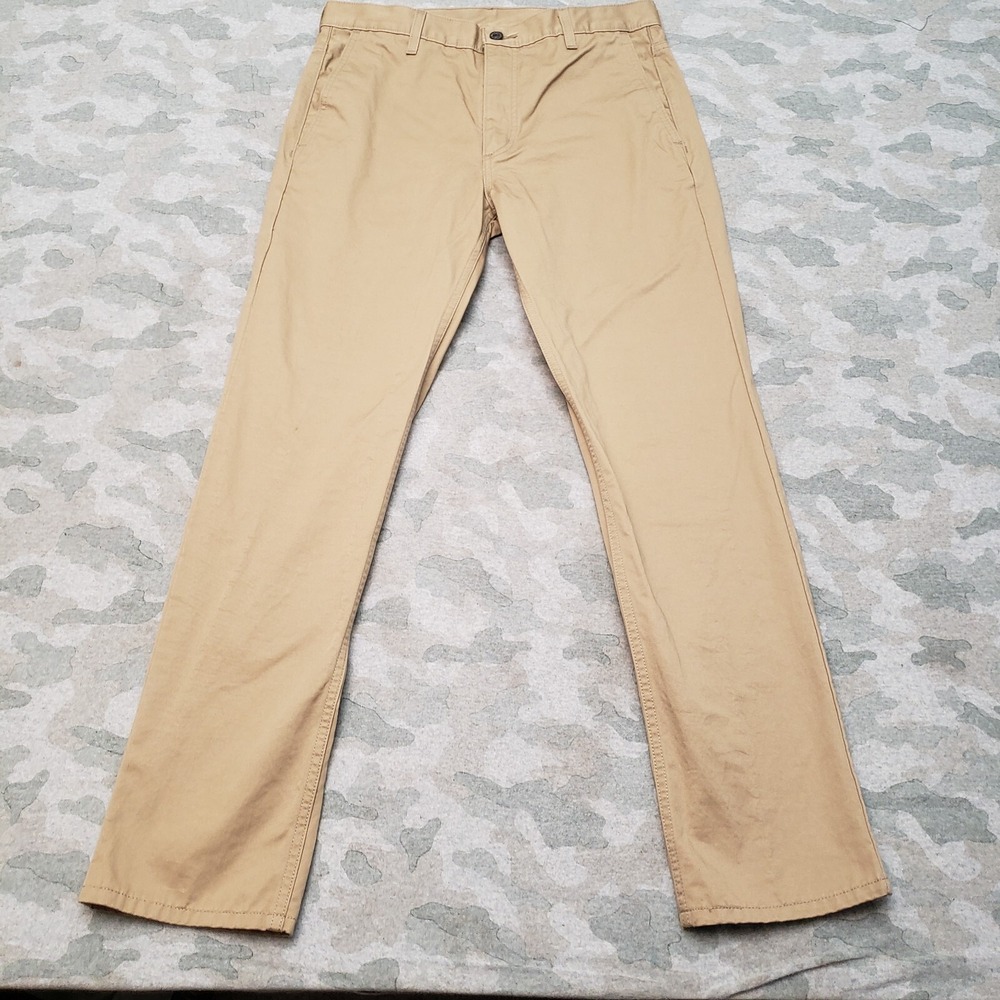 Levi's Strauss Pants Mens 33x32 Tan‎ Pockets Straight Leg